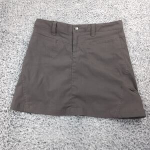 Athleta Skirt Women 2 Gray Nylon Hiking Moisture Wicking Gorpcore Casual Outdoor